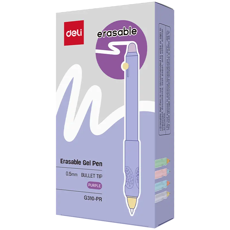 DELI-ERASABLE GEL PEN 0.5 BLUE-G310-BL
