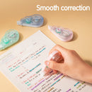 DELI-CORRECTION TAPE 7MMX12M PACK OF 4 PCS-ASSORTED COLOUR