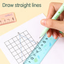 DELI-RULER PLASTIC 20CM JOYIN-PACK OF 2 PCS-ASSORTED COLOR