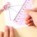 DELI-RULER PLASTIC 20CM JOYIN-PACK OF 2 PCS-ASSORTED COLOR