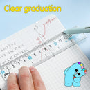 DELI-PLASTIC RULER 15CM PUPUBABY-PACK OF 2 PCS-ASSORTED COLOR