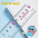 DELI-PLASTIC RULER 15CM PUPUBABY-PACK OF 2 PCS-ASSORTED COLOR