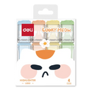 DELI-HIGHLIGHTER 4CLR LUCKY MEOW