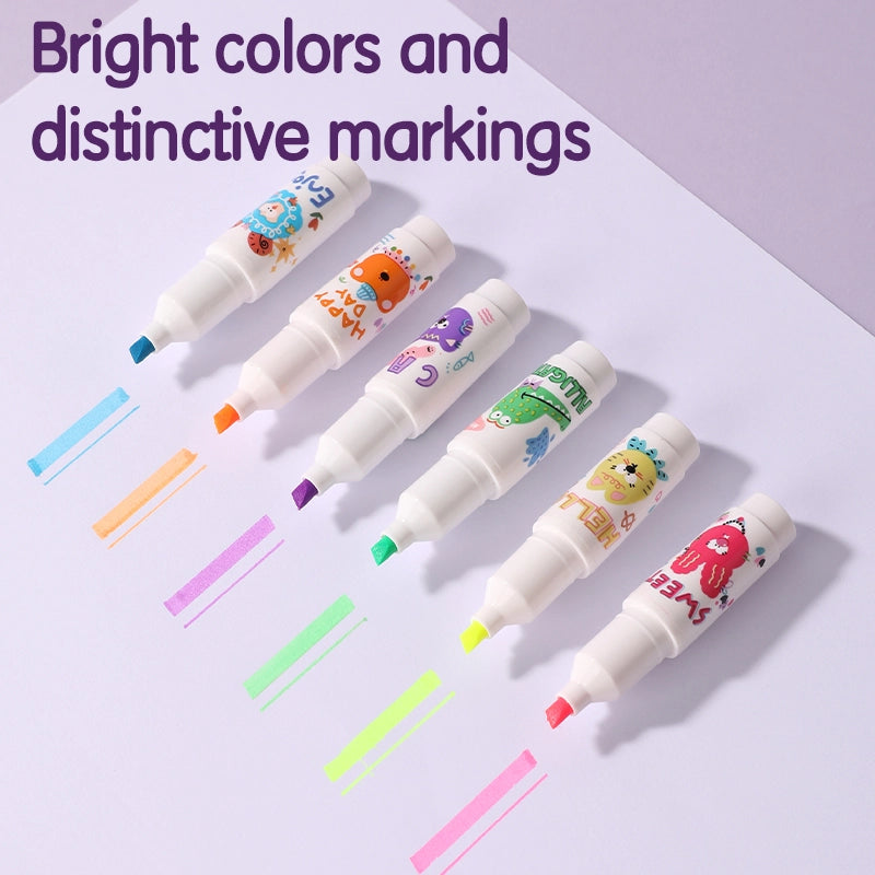DELI-HIGHLIGHTER MINI 6PCS – Dubai library distributors