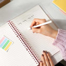 LOOSE LEAF NOTE BOOK A5 60SHT PINK TRANS -N020-PK