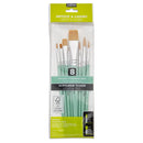 PEBEO-BRUSH GOLDEN MIX BRISTLE SHORT HAND 8PCS-952312
