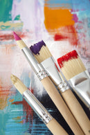 PEBEO-BRUSH WHITE MIX BRISTLE LONG HAND 4PCS-952400