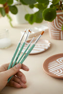 PEBEO-BRUSH GOLDEN MIX BRISTLE SHORT HAND 8PCS-952312