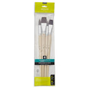 PEBEO-BRUSH BROWN MIX BRISTLE LONG HAND 4PCS-952402