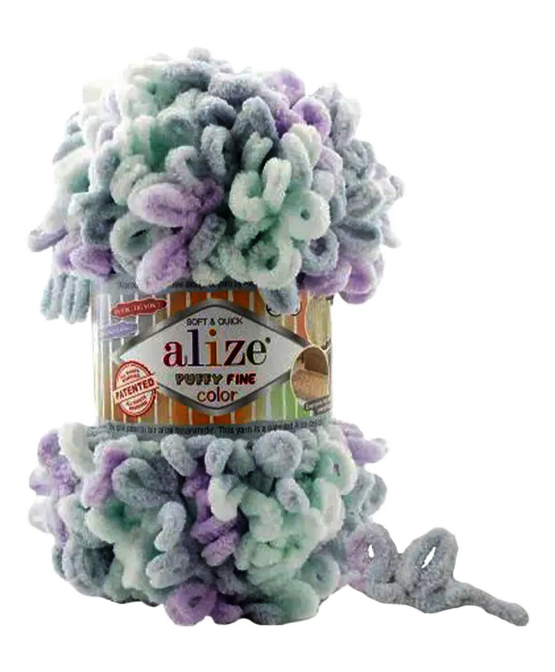 ALIZE/PUFFY FINE COLOR-YARN 100G-6466