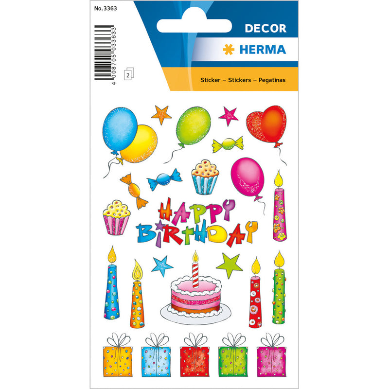 STICKER DECOR BIRTHDAY GLITTERY-3363