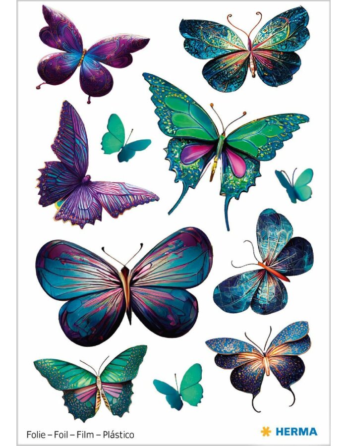 STICKER MAGIC BUTTERFLIES GLITTERY-15666