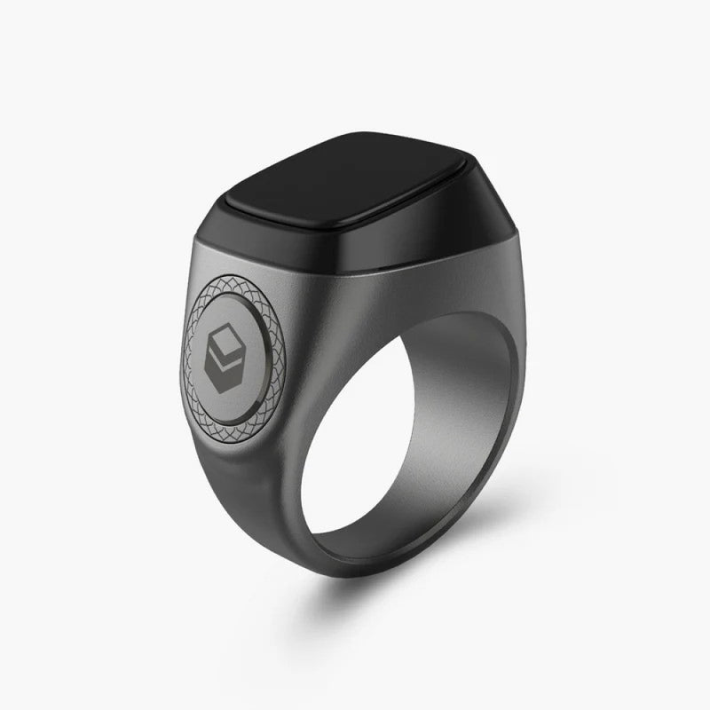 IQIBLA ZIKR RING 18MM GRAPHITE