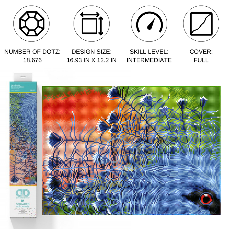 Diamond Dotz I Am Exotic - 16.9" x 12.2