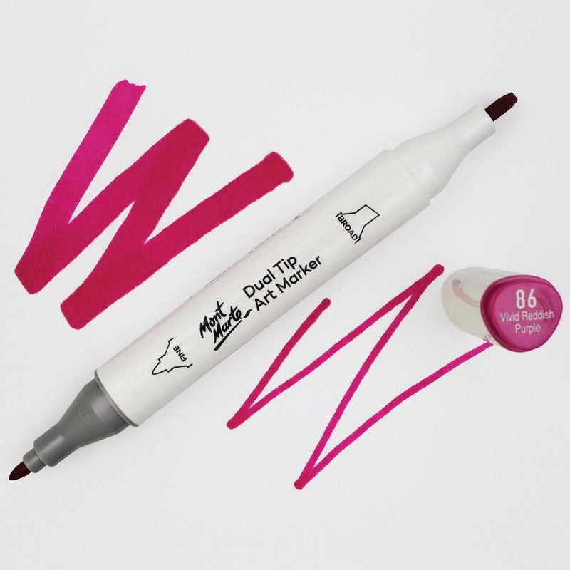 DUAL TIP ART MARKER VIVID REDDISH PURPLE 86-MGRD0021