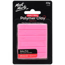 Mont Marte-Polymer Clay Make N Bake 60g Baby Pink-MMSP6044