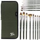 Brush Set with Easel Wallet Signature 17pc - BMHS0044