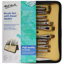 Brush Set with Easel Wallet Signature 17pc - BMHS0044