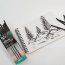 Mont Marte-Willow Charcoal 12 Pieces-MCG0057