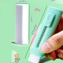 DELI-ERASER W/HOLDER JUNGLE -PACK OF 3 PCS-ASSORTED COLOR