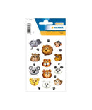 STICKER MAGIC ANIMAL FACES TRANSPUFFY-15397