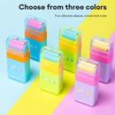 DELI-ROLLER ERASER-PACK OF 3 PCS-ASSORTED COLOR