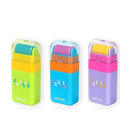 DELI-ROLLER ERASER-PACK OF 3 PCS-ASSORTED COLOR