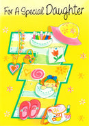 Greeting Card-For a Special Daughter 7th Birthday