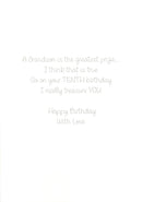 Greeting Card-For a Special Grandson 10th Birthday