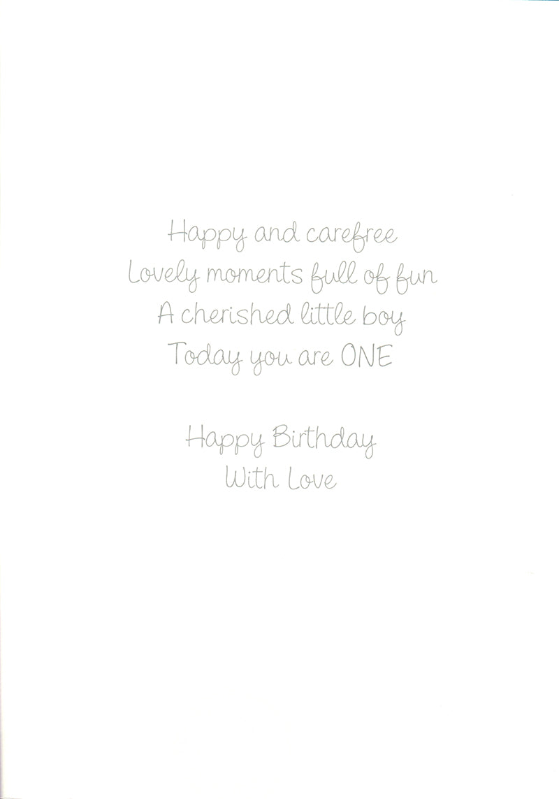 Greeting Card-For a Dear Little Son 1st Birthday