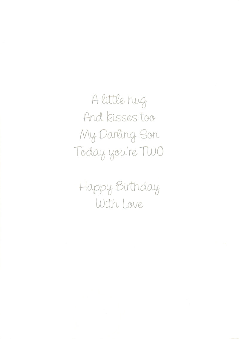 Greeting Card-For a Darling Son 2nd Birthday