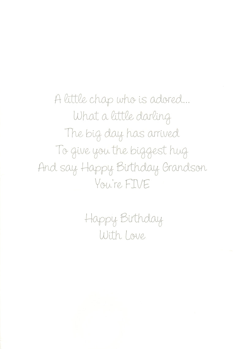 Greeting Card-For a Special Son 5th Birthday