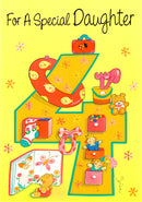 Greeting Card-For a Special Daughter 4th Birthday