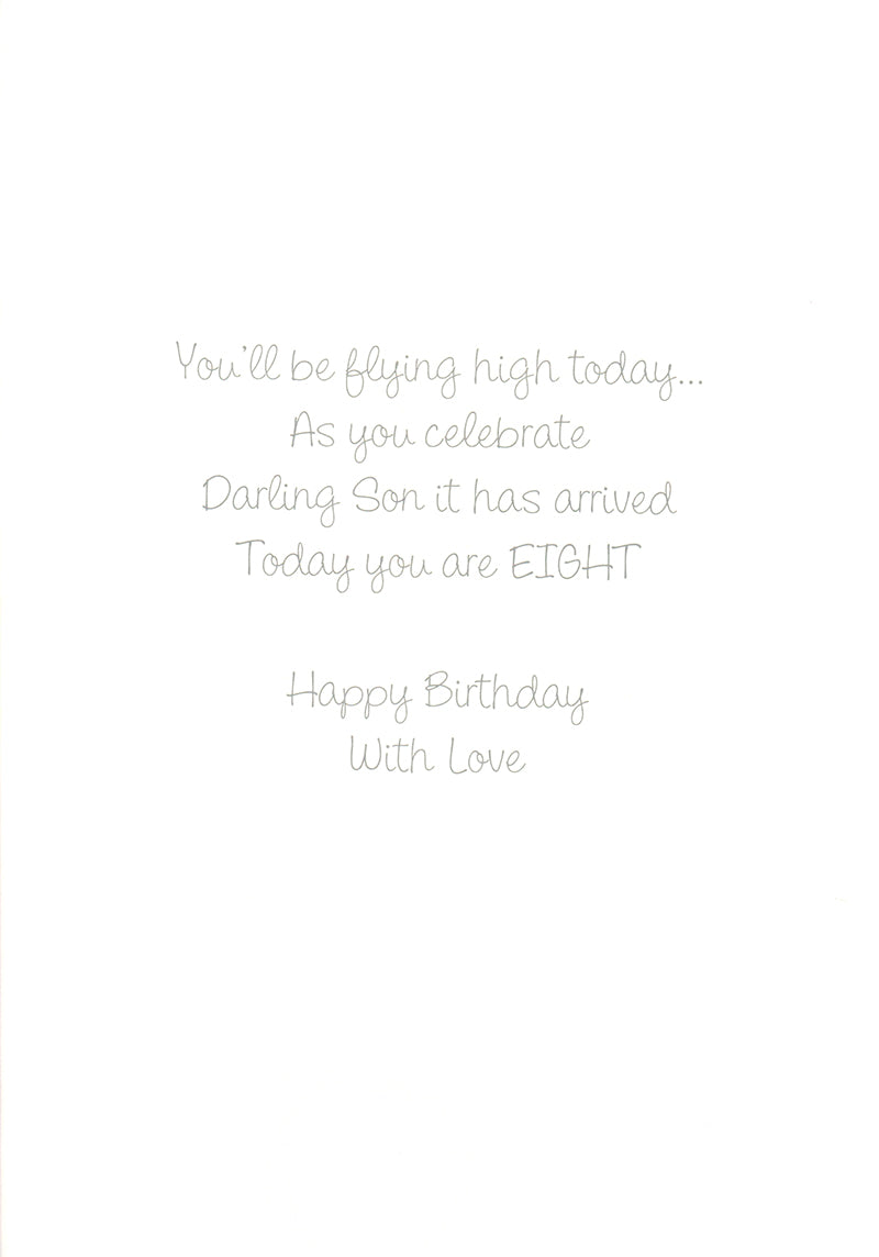 Greeting Card-For a Special Son 8th Birthday
