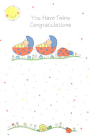 Greeting Card-You Have Twins Congratulation