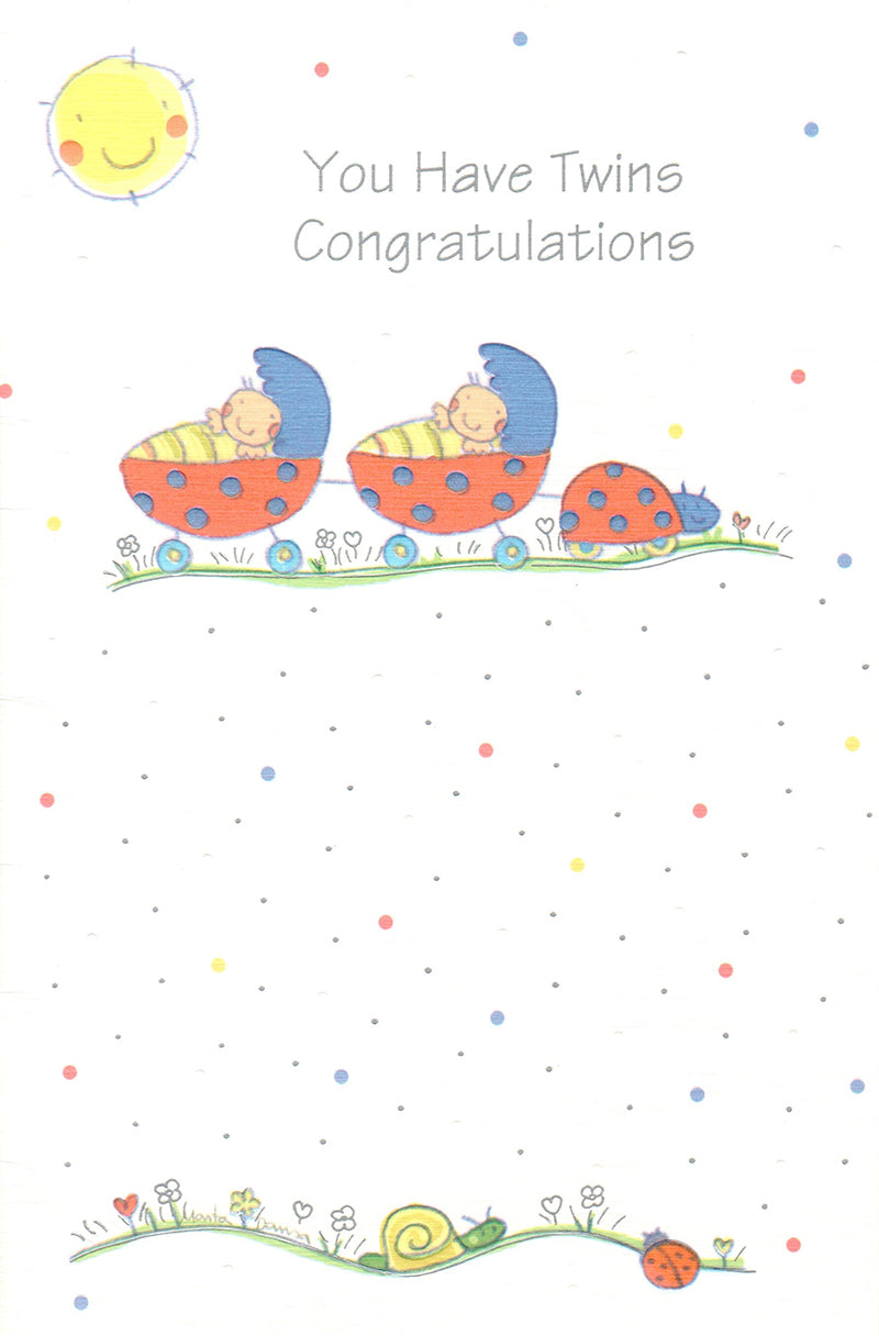 Greeting Card-You Have Twins Congratulation