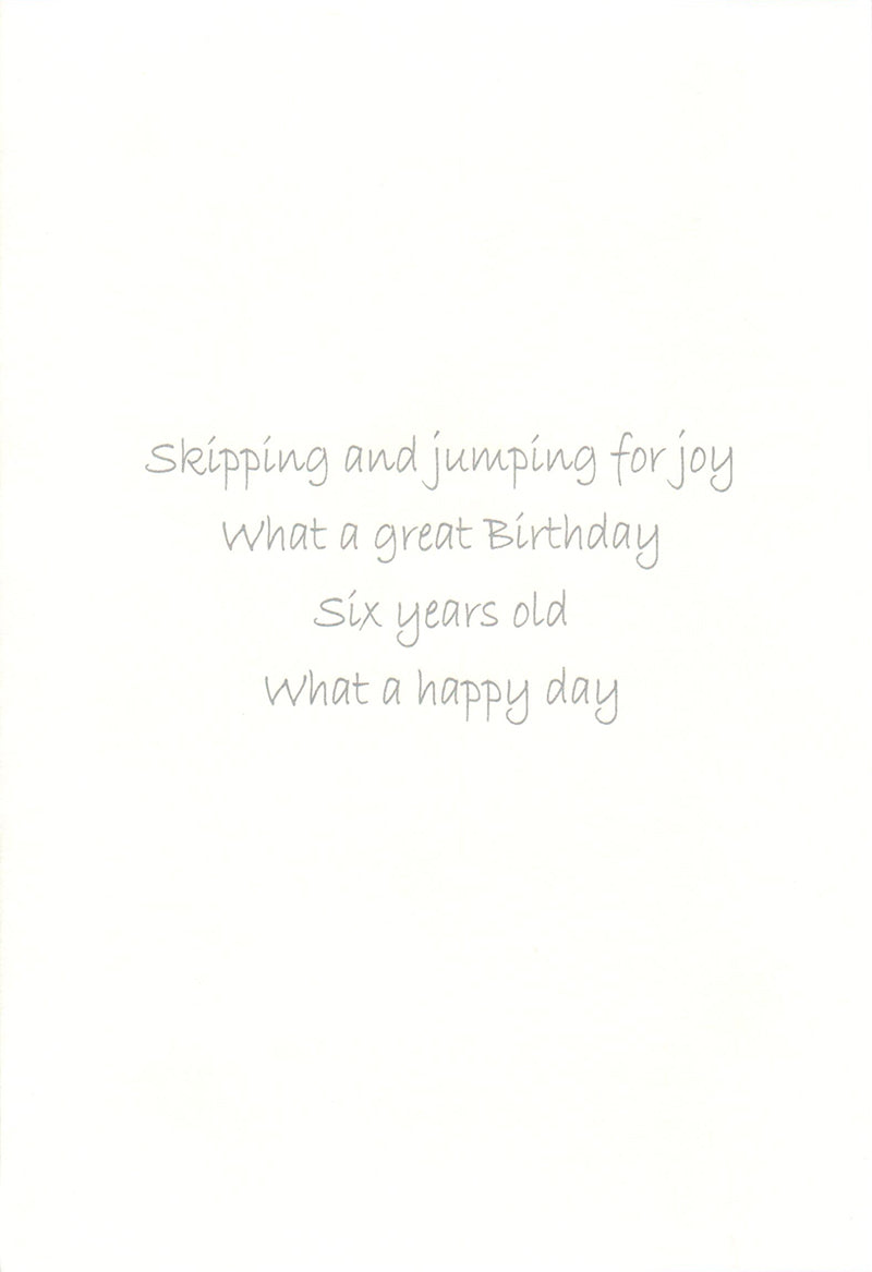 GREETING CARD - Happy Birthday "6"