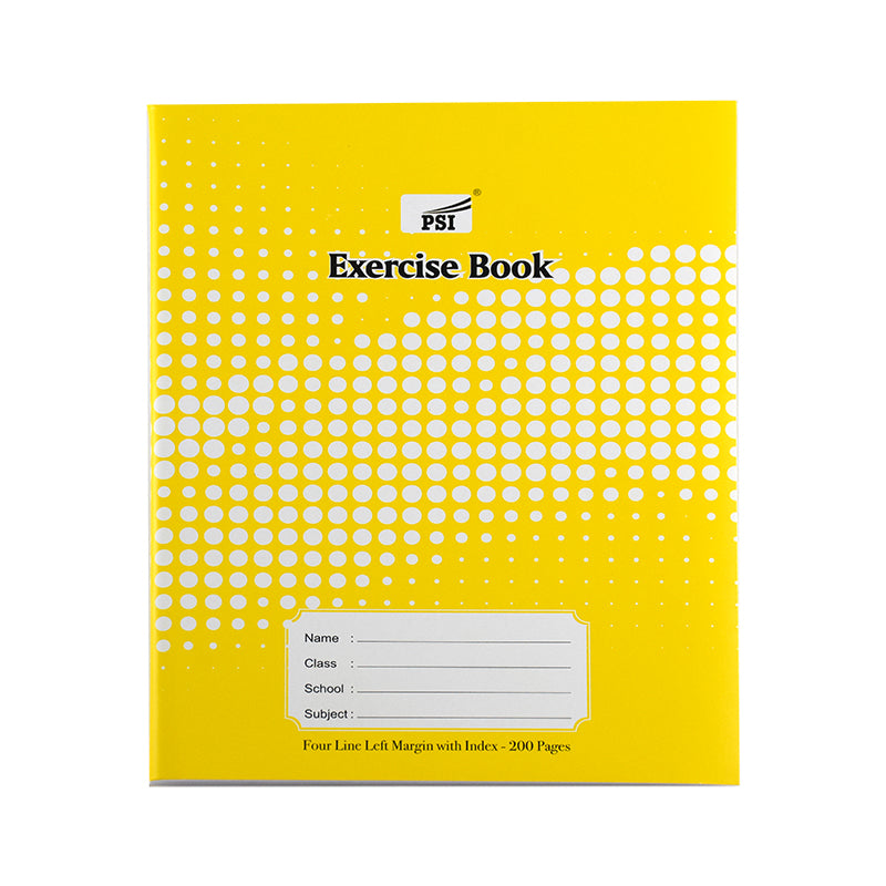 EXERCISE BOOK 4 LINE W/LEFT MARGIN 200 PAGES