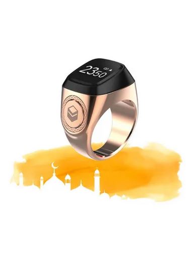 Zikr Smart Tasbih Ring  BRIGHT ROSE GOLD