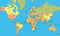 WORLD MAP SIZE 90CMX126CM(ARABIC)