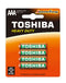TOSHIBA R 03 AAA 4 BATTERY
