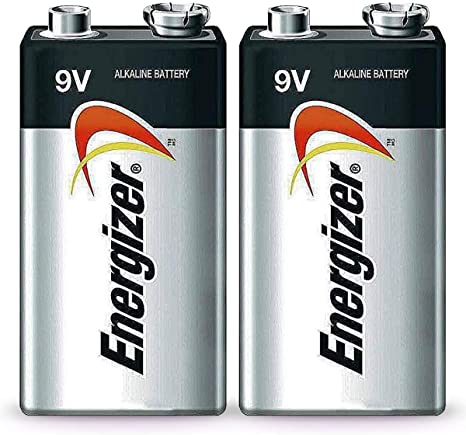 Energizer 522 BP2 9V Max Alkaline Battery, Pack of 2