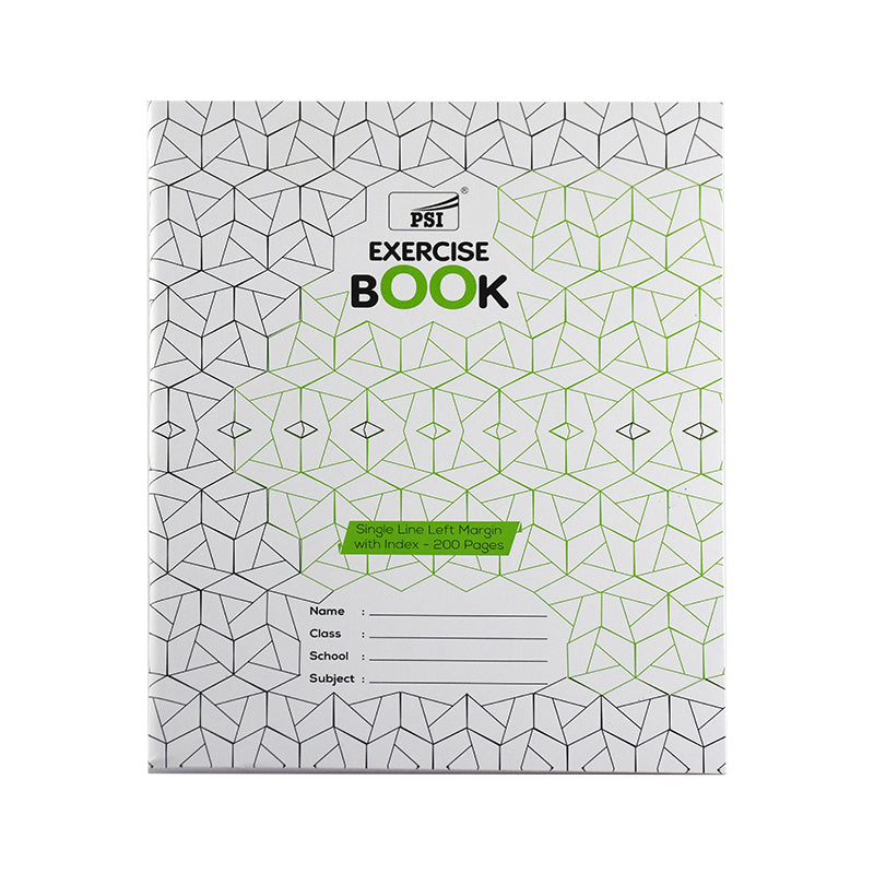 EXERCISE BOOK SINGLE LINE W/LEFT MARGIN 200 PAGES
