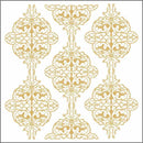 GOLD TRANSFERS 16X16CM 7309