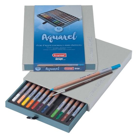 Aquarelle Pencils 12 Clr 'Design'- 8835H12