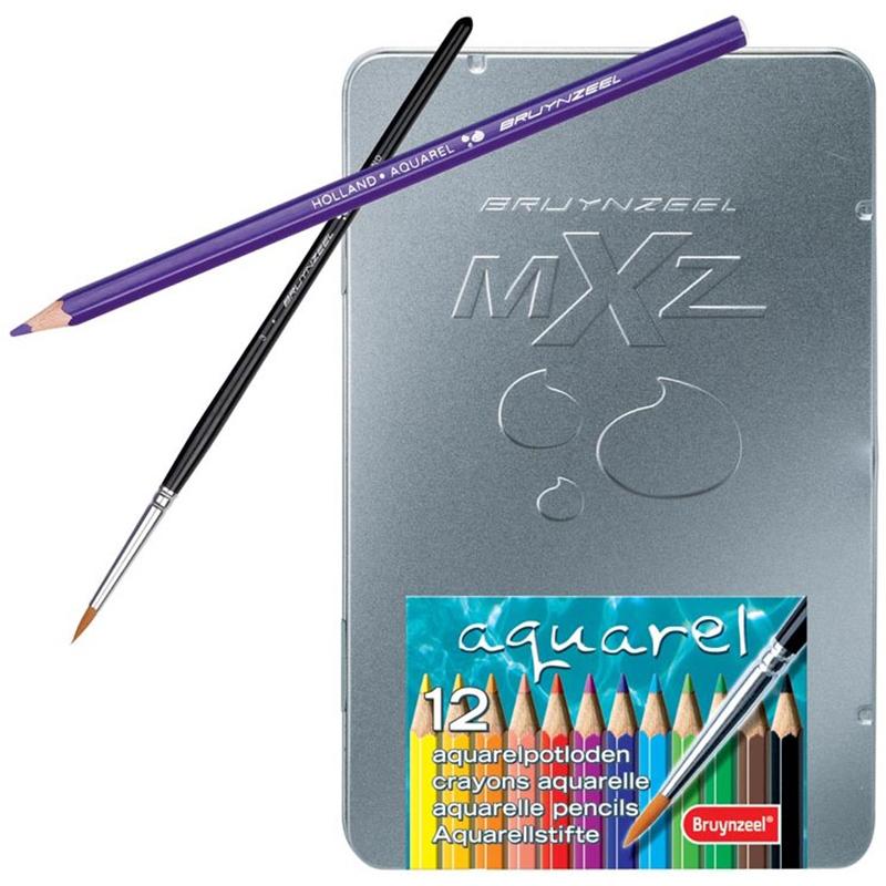 Color Pencil Aquarellie 12 Metal Case