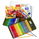 COLOR PENCILS 60 PC SET IN METAL CASE-6062M60