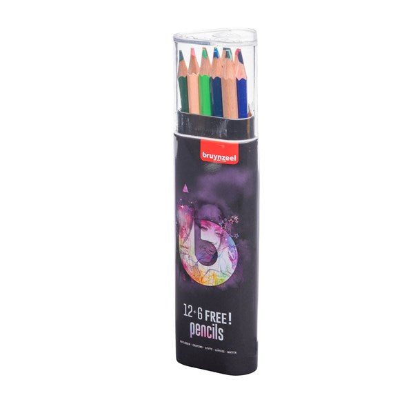 Bruynzeel-Color Pencil 18Color In Metal Tube-60212118