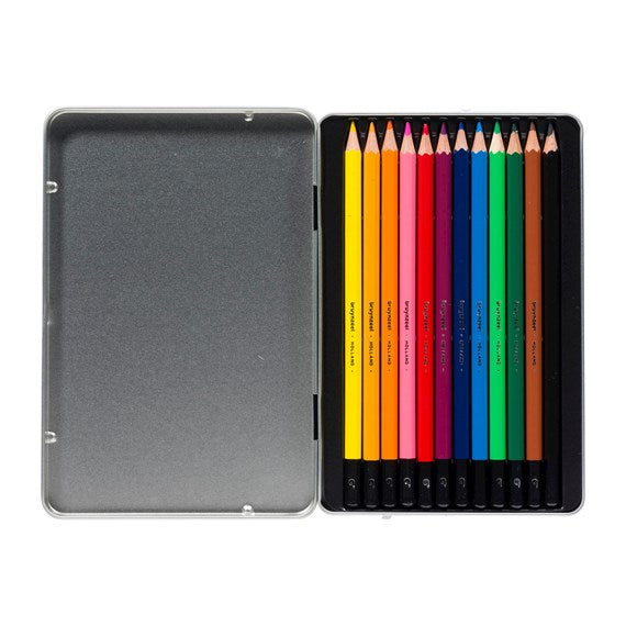 Bruynzeel-Color Pencil 12Color In Metal Case-60212012