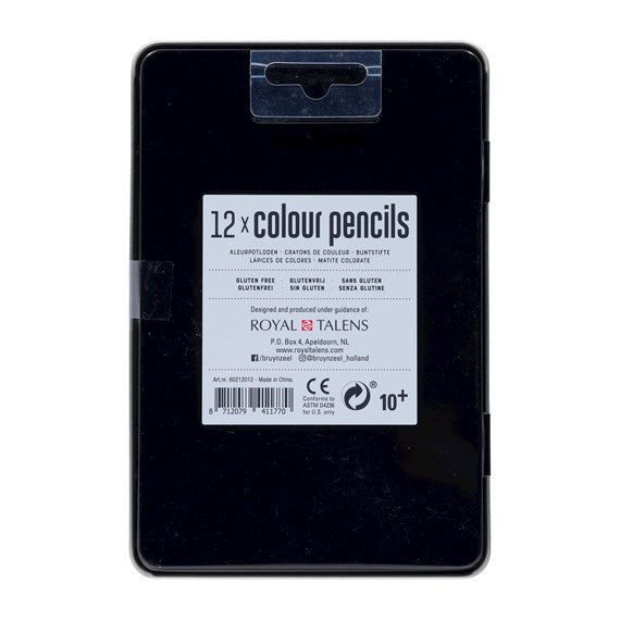 Bruynzeel-Color Pencil 12Color In Metal Case-60212012